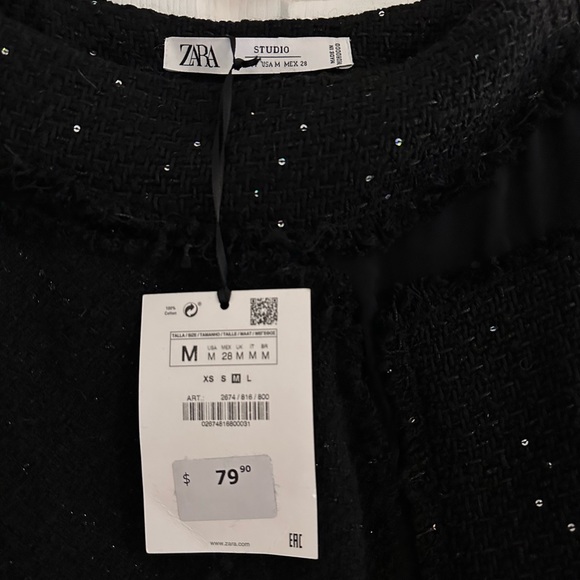 Zara Textured Asymmetrical Limited Edition Skirt - Picture 4 of 7